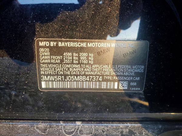 2021 BMW 330I