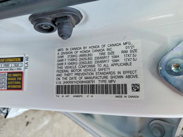 2021 HONDA CR-V LX