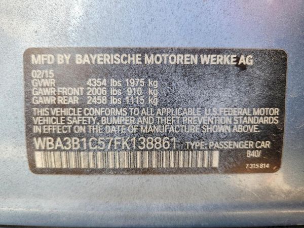 2015 BMW 320