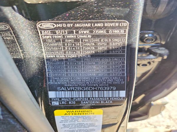 2013 LAND ROVER RANGEROVER Pure Premium