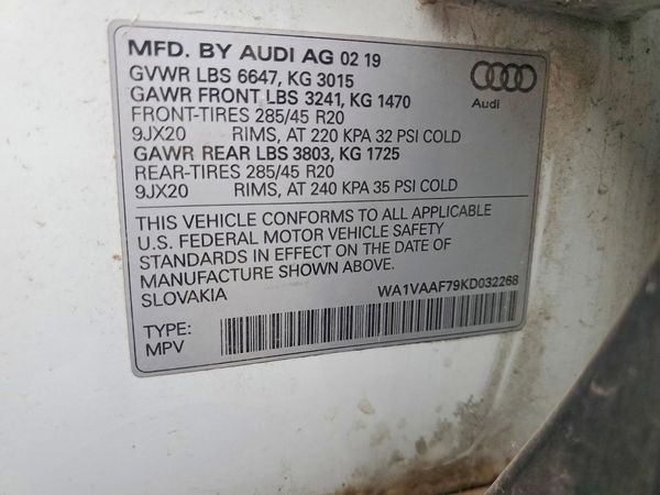 2019 AUDI Q7