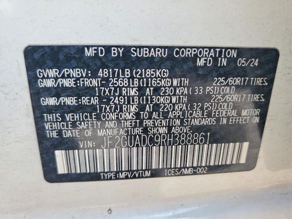 2024 SUBARU CROSSTREK