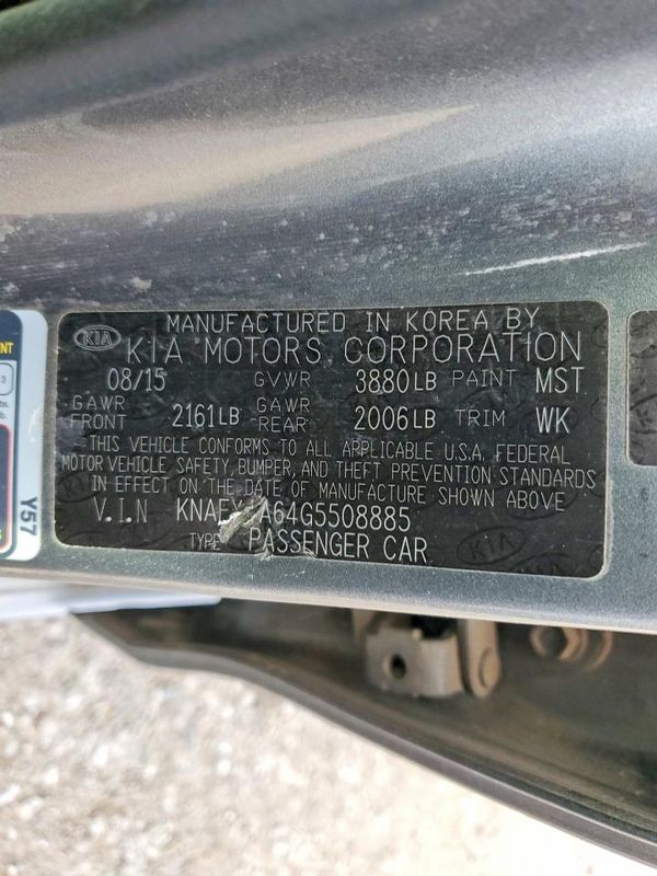 2016 KIA FORTE