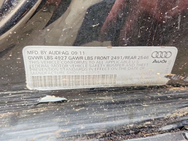 2012 AUDI A4 quattro Premium Plus — VINS