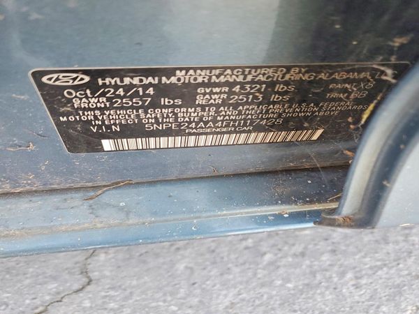 2015 HYUNDAI SONATA SE, ECO