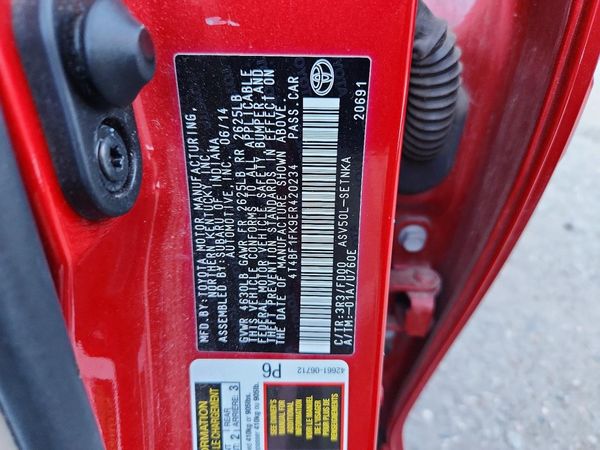 2014 TOYOTA CAMRY