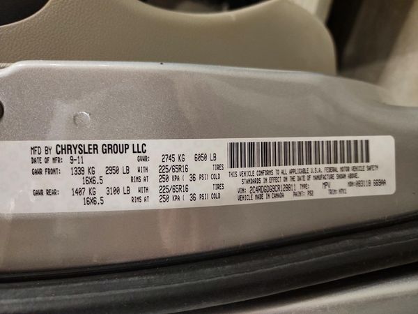 2012 DODGE GRAND CARAVAN CREW
