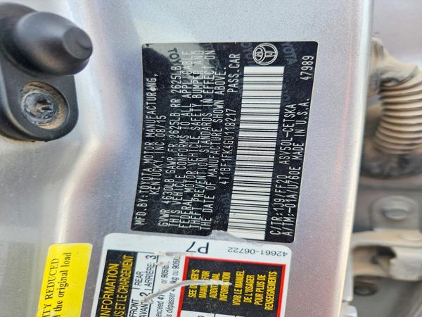 2016 TOYOTA CAMRY