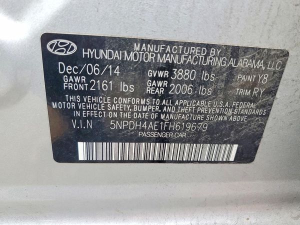 2015 HYUNDAI ELANTRA