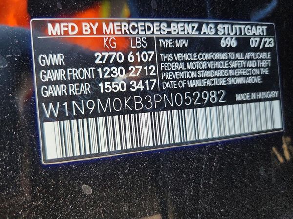 2023 MERCEDES-BENZ ALL OTHER EQB300 4MATIC — VINS