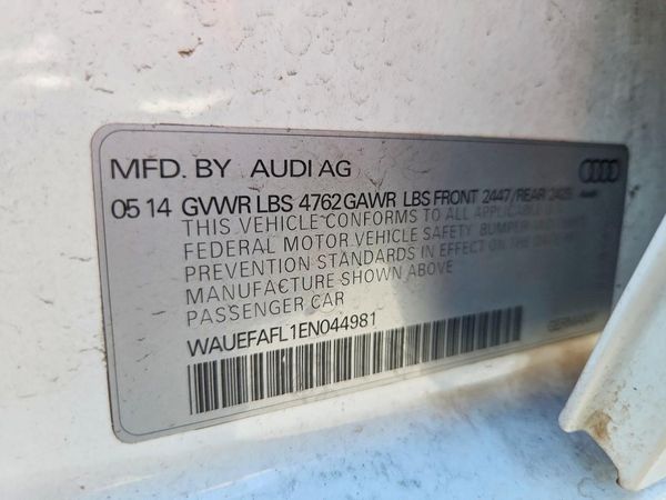 2014 AUDI A4 PREMIUM FRONTTRAK