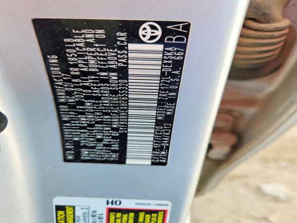 2017 TOYOTA COROLLA