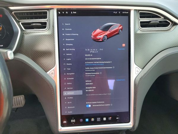 2017 TESLA MODEL S — ODOM