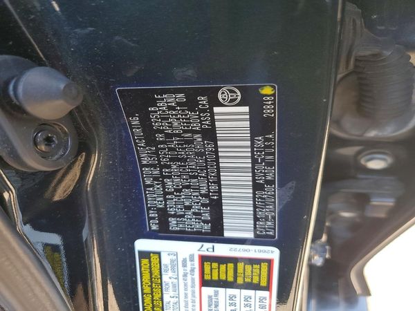 2012 TOYOTA CAMRY
