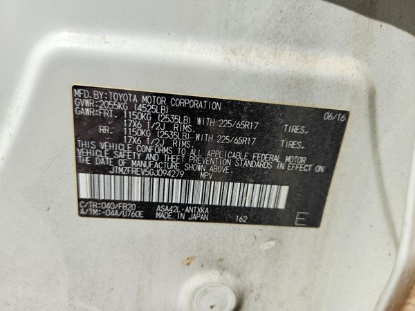 2016 TOYOTA RAV4 LE (X Grade)