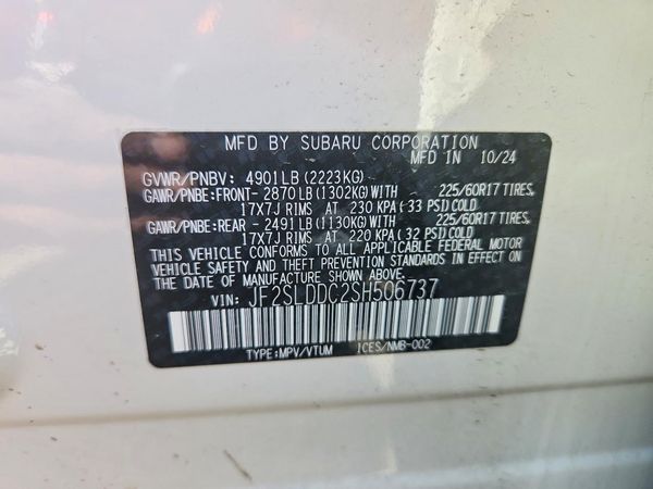 2025 SUBARU FORESTER