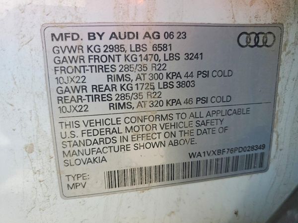 2023 AUDI Q7 — VINS