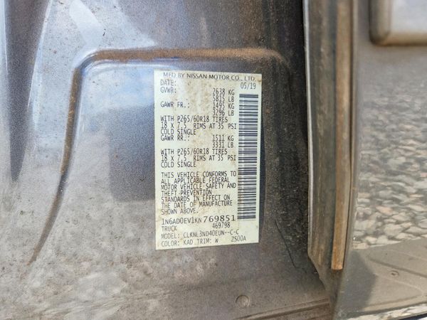 2019 NISSAN FRONTIER