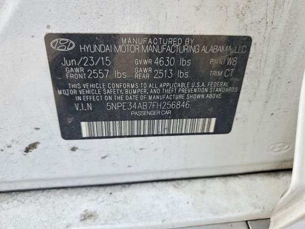 2015 HYUNDAI SONATA