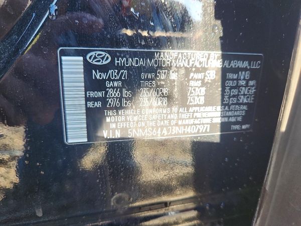 2022 HYUNDAI SANTA FE