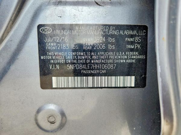 2017 HYUNDAI ELANTRA