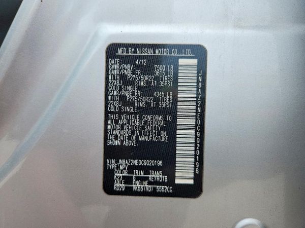 2012 INFINITI QX56