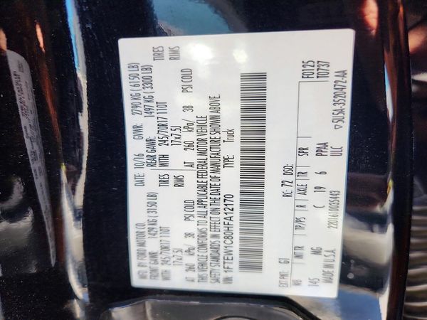 2017 FORD F150