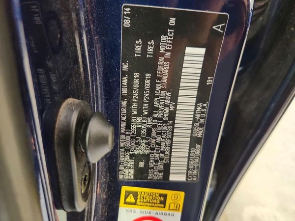 2015 TOYOTA HIGHLANDER Base/Hybrid