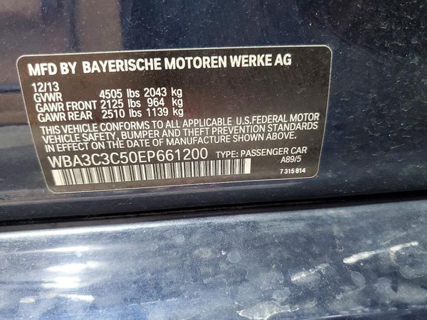 2014 BMW 320 xDrive — VINS