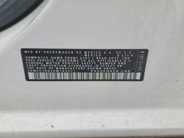 2019 VOLKSWAGEN JETTA S, SE, R-Line