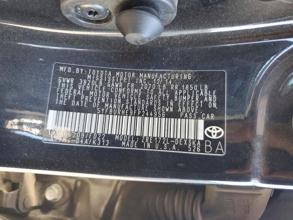 2015 TOYOTA COROLLA