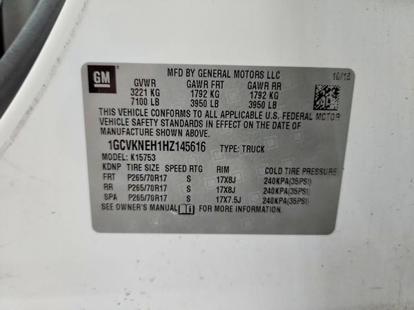 2017 CHEVROLET SILVERADO Work Truck/LS/Fleet/Base — VINS