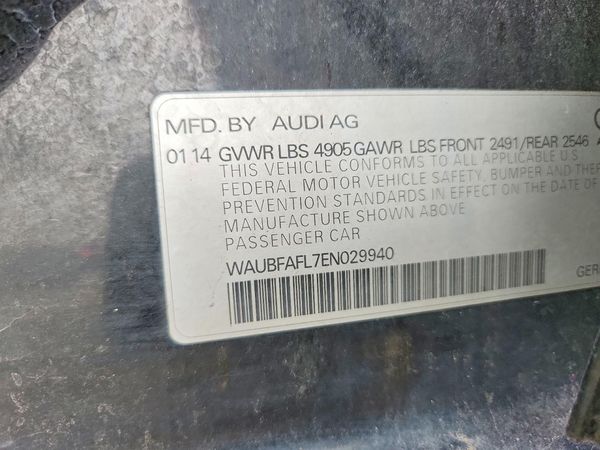 2014 AUDI A4 — VINS