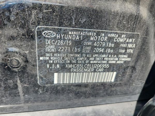 2020 HYUNDAI IONIQ SEL
