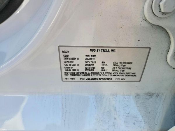 2023 TESLA MODEL Y — VINS