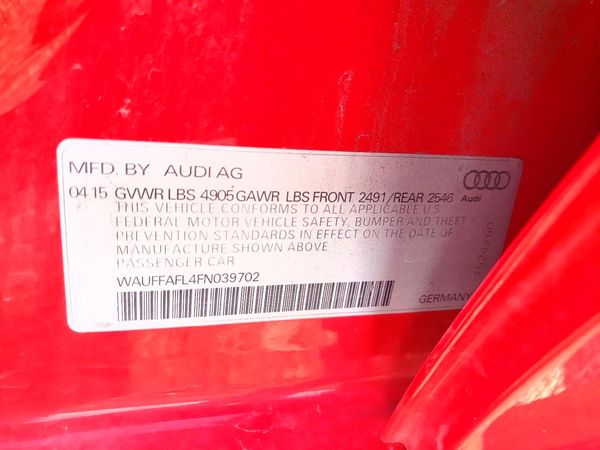 2015 AUDI A4 quattro Premium Plus