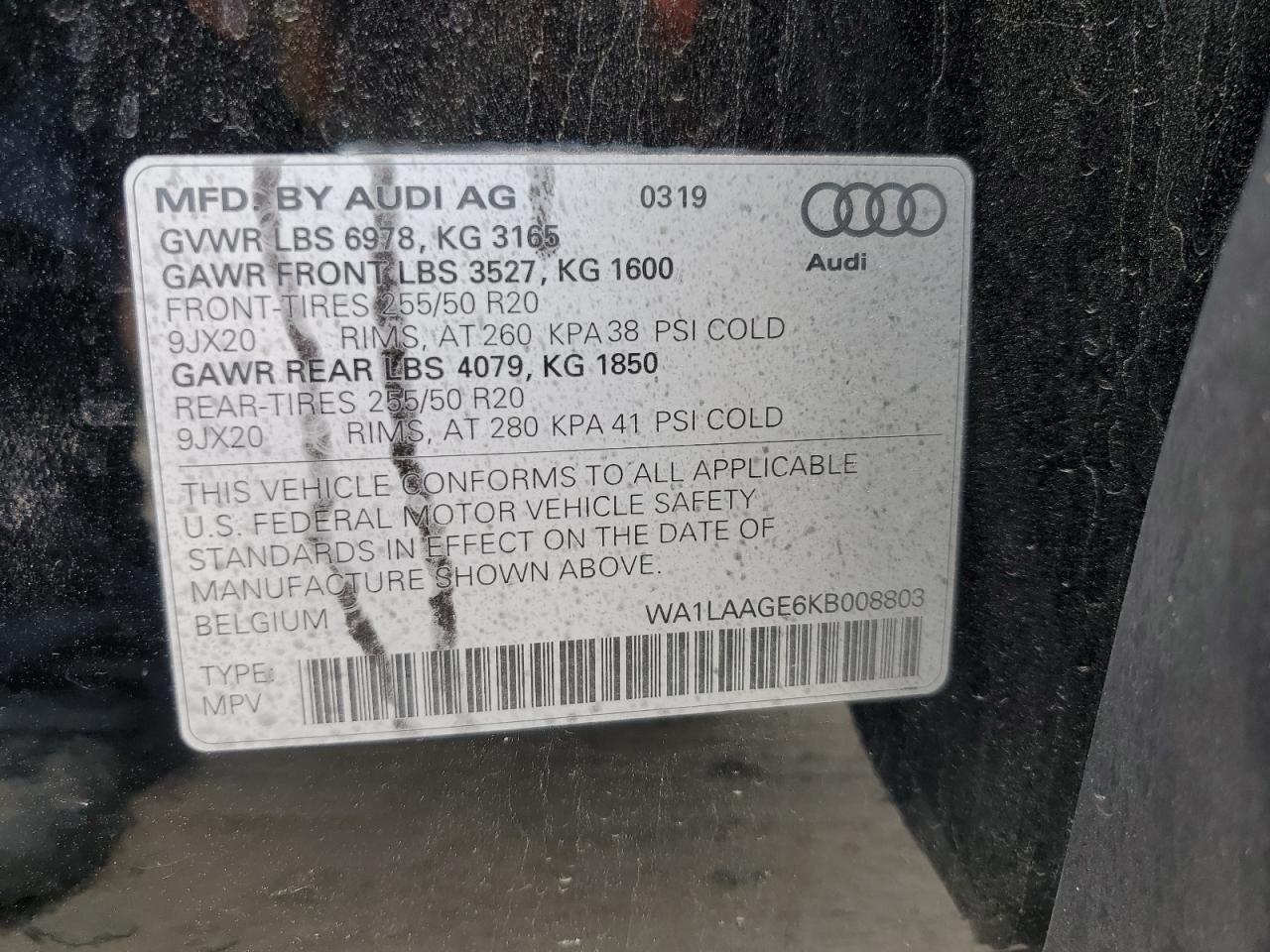 2019 AUDI E-TRON