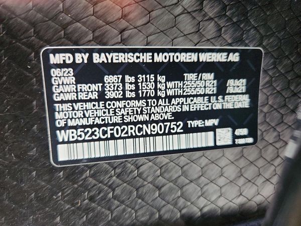 2024 BMW IX — VINS