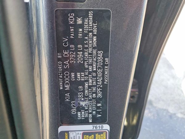 2024 KIA FORTE