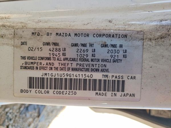 2016 MAZDA 6 — VINS