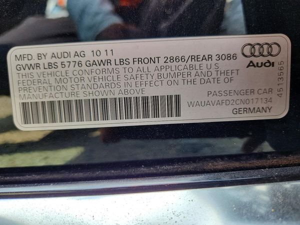 2012 AUDI A8 Base