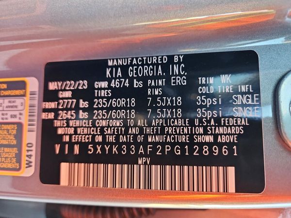 2023 KIA SPORTAGE EX — VINS