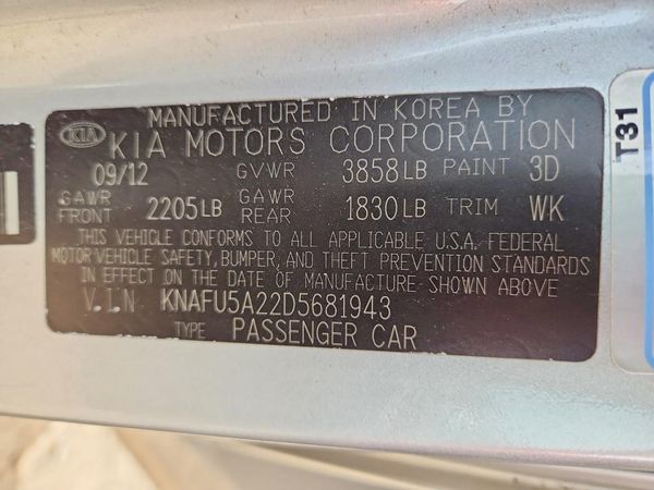 2013 KIA FORTE