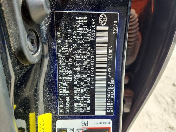 2014 TOYOTA CAMRY