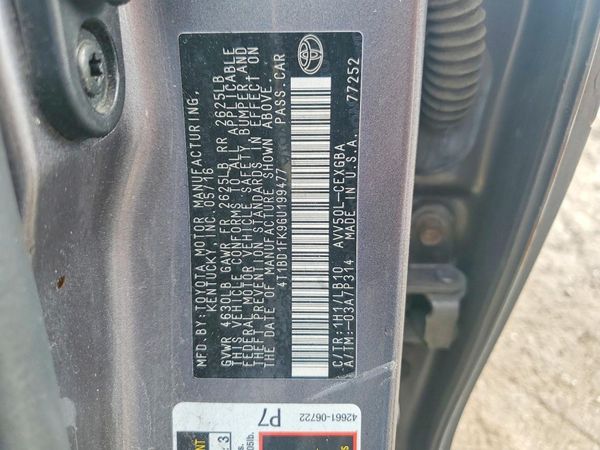 2016 TOYOTA CAMRY SOLA Hybrid — VINS