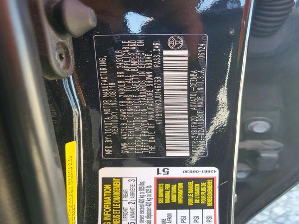 2018 TOYOTA CAMRY L/LE/SE/XLE