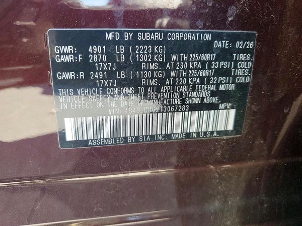 2026 SUBARU FORESTER Premium — VINS
