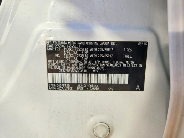 2016 TOYOTA RAV4 LE (X Grade)