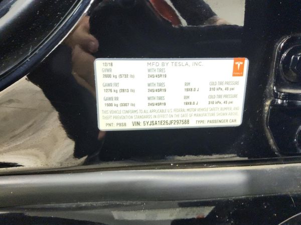 2018 TESLA MODEL S