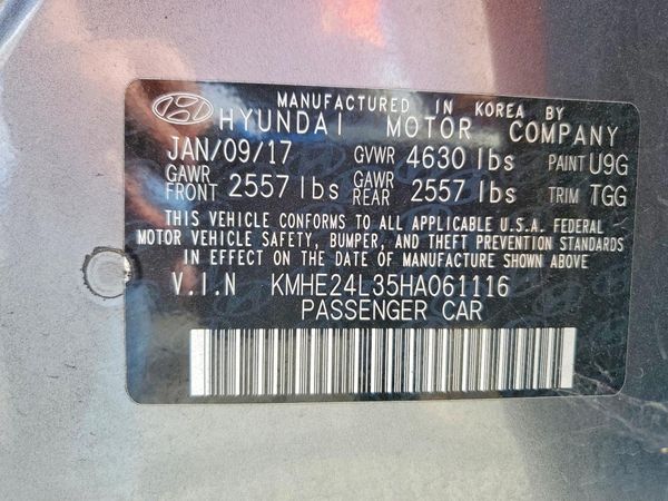 2017 HYUNDAI SONATA SE